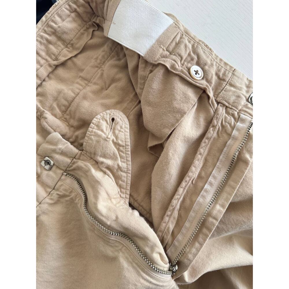 Naissance Wide Cropped Boxy Pants Beige - Picture 3 of 7